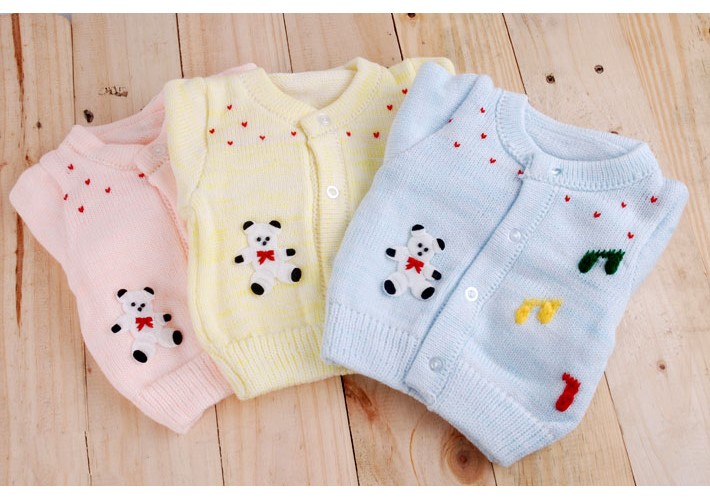 Set Áo Len + Nón Len + Đôi Vớ Len Cho Bé Gái (Giao Màu Ngẫu Nhiên)