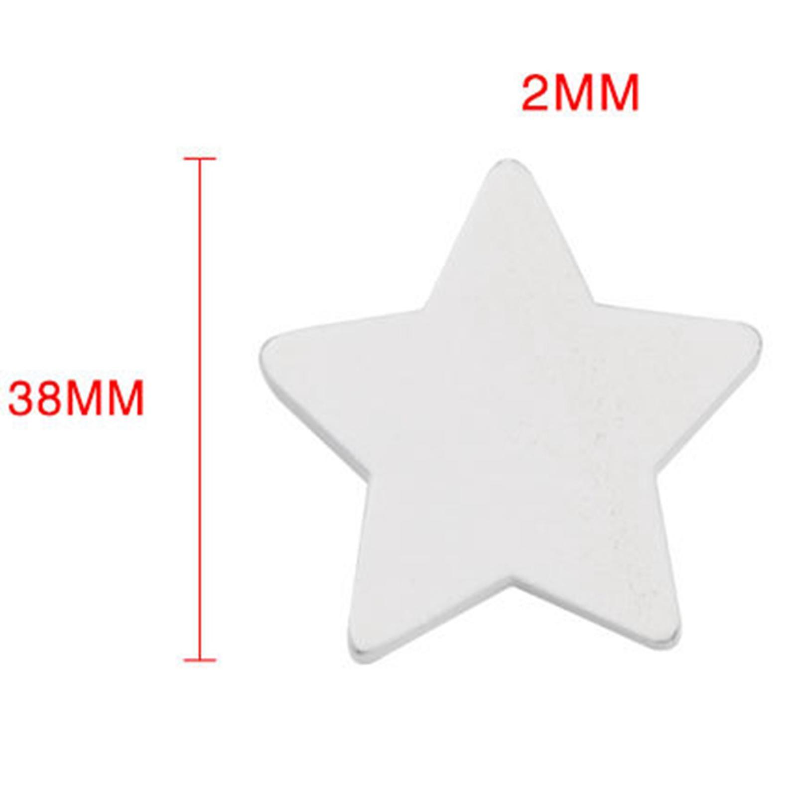 10x Star Shaped Wooden Beads Spacer Beads White for Home Decor DIY Supplies