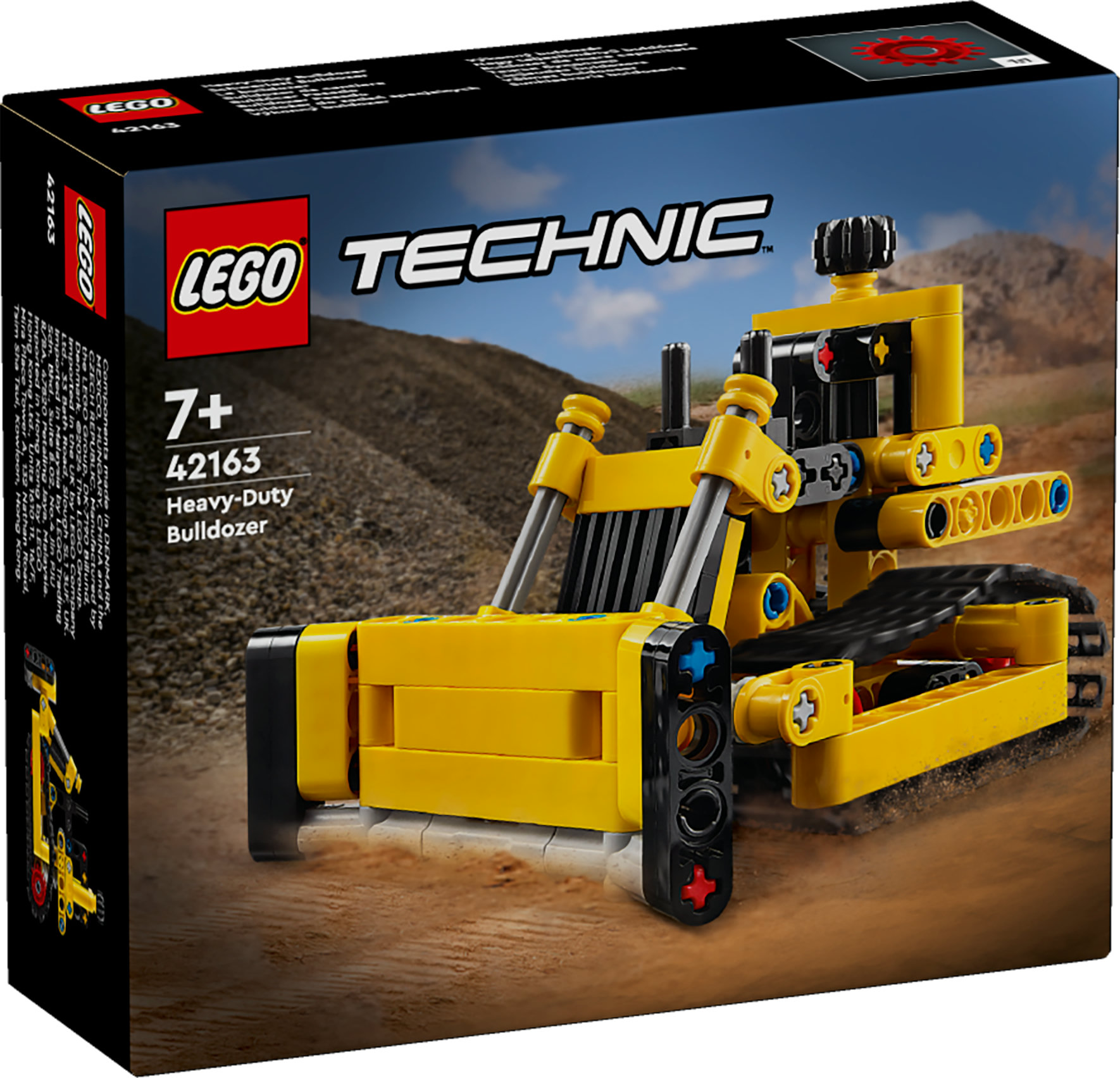 LEGO TECHNIC 42163 Đồ chơi lắp ráp Máy ủi hạng nặng (195 chi tiết)