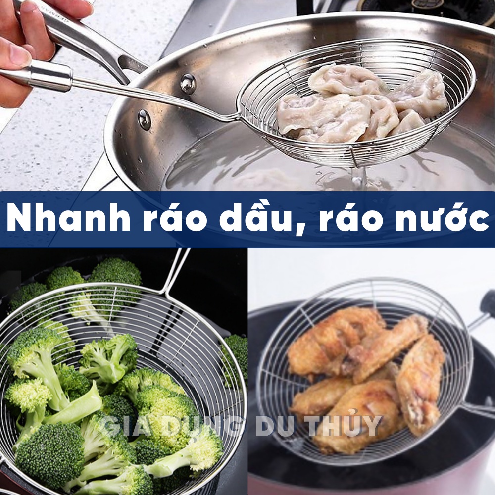 Vợt chiên vớt ráo dầu inox 16 cm PaKaSa - Hàng chính hãng