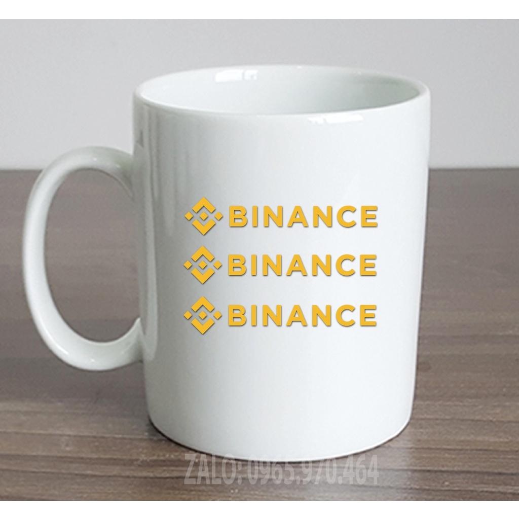 Ly Sứ Có Quai Họa Tiết Đồng Coin Sàn BINANCE - In hình lên ly sứ, cốc theo yêu cầu của bạn - HÌNH LỚP, CÔNG TY