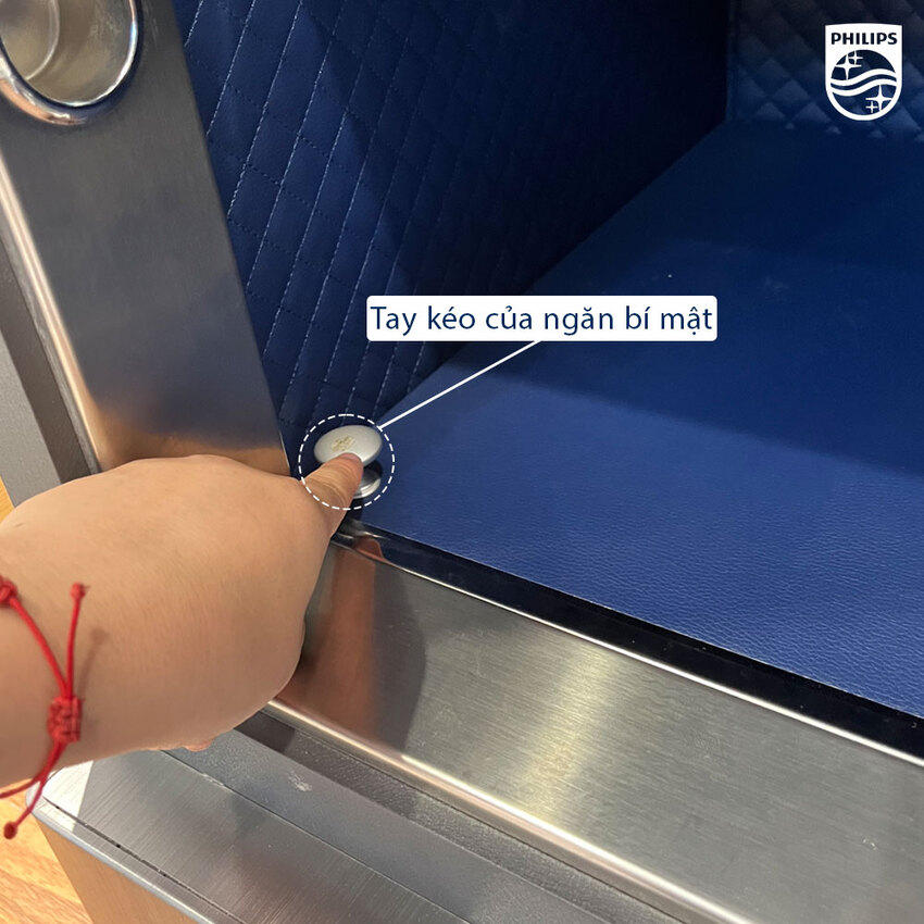 Két sắt điện tử thông minh vân tay, mã số ảo. Thương hiệu Hà Lan cao cấp Philips SBX701-6B0. Hàng nhập khẩu