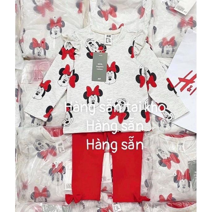 BỘ MICKY QUẦN LEGGING ĐỎ CHO BG