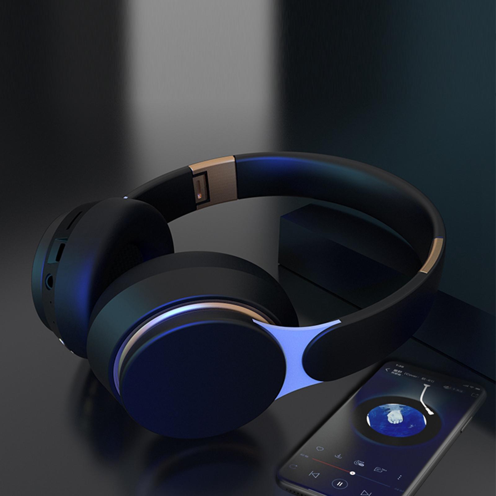 Wired / Wireless Bluetooth Noise Canceling Headphones Earphone Foldable with Mic for PC TV
