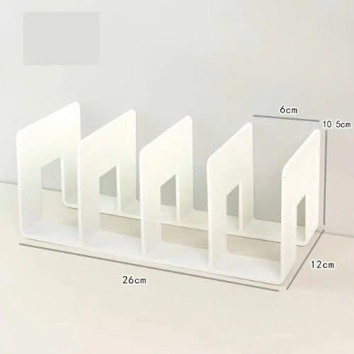 Giá Đựng Sách Để Bàn - Kệ Chia 4 Ngăn Văn Phòng Học Sinh Sinh Viên - Chặn Sách Nhiều Ngăn Giúp Sắp Xếp Tài Liệu