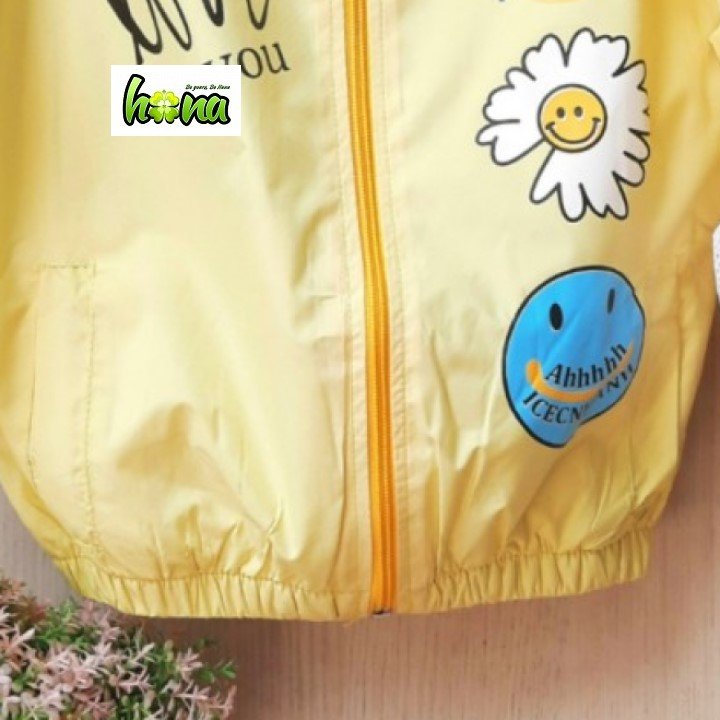 G00000515 Áo khoác dù đẹp cho bé gái, chất vải dù nhập cao cấp mềm mại có lót lớp lưới cotton