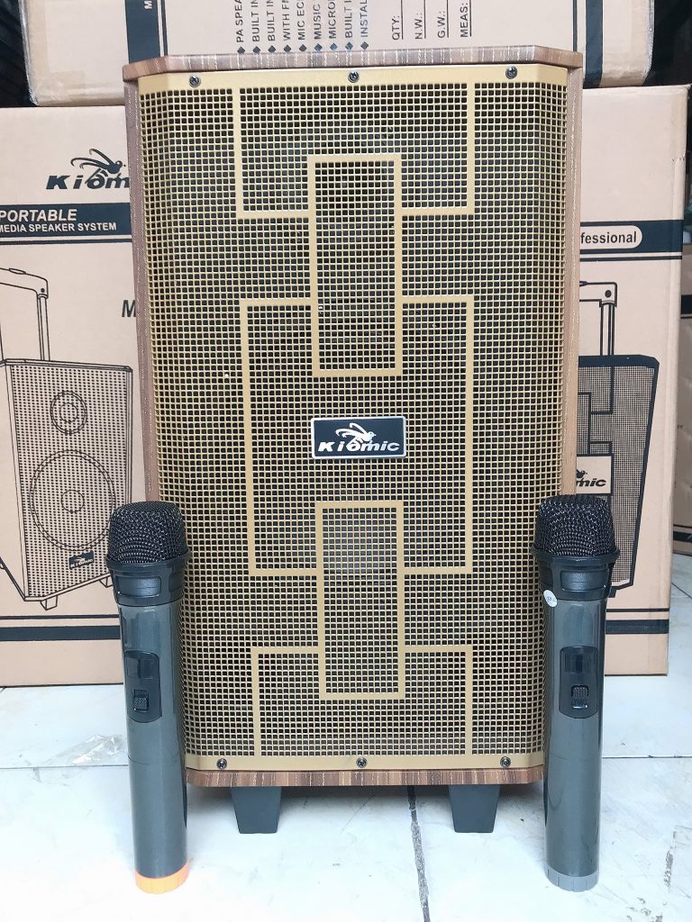 Loa kéo di động 2 tấc Kiomic K89 - Loa kéo hát karaoke - Đầy đủ cổng kết nối - Tặng kèm 2 micro UHF - Công suất cao, chất lượng âm thanh cực chuẩn - Hàng nhập khẩu
