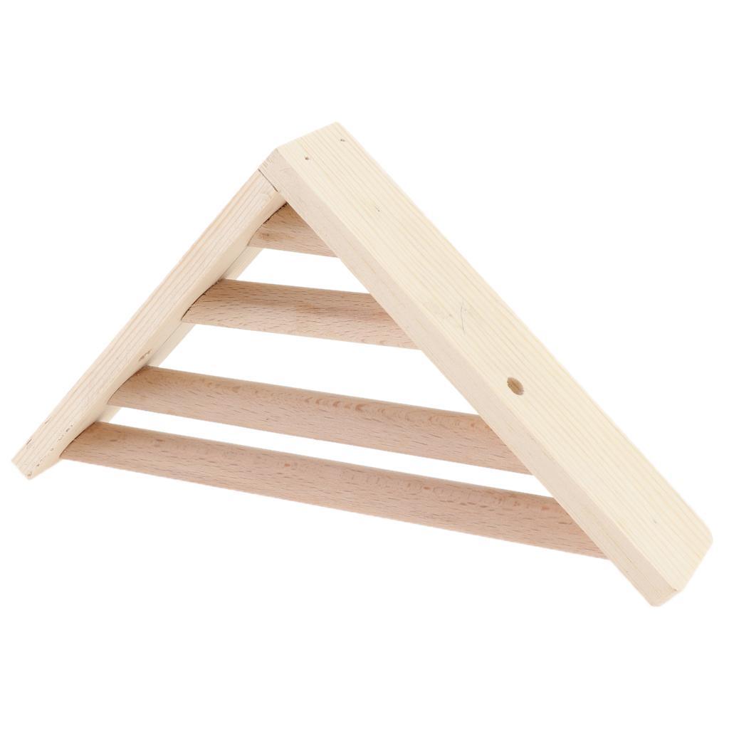 Wooden Parrot Bird Cage Stand Platform Perches Pet Toy for Budgie Hamster