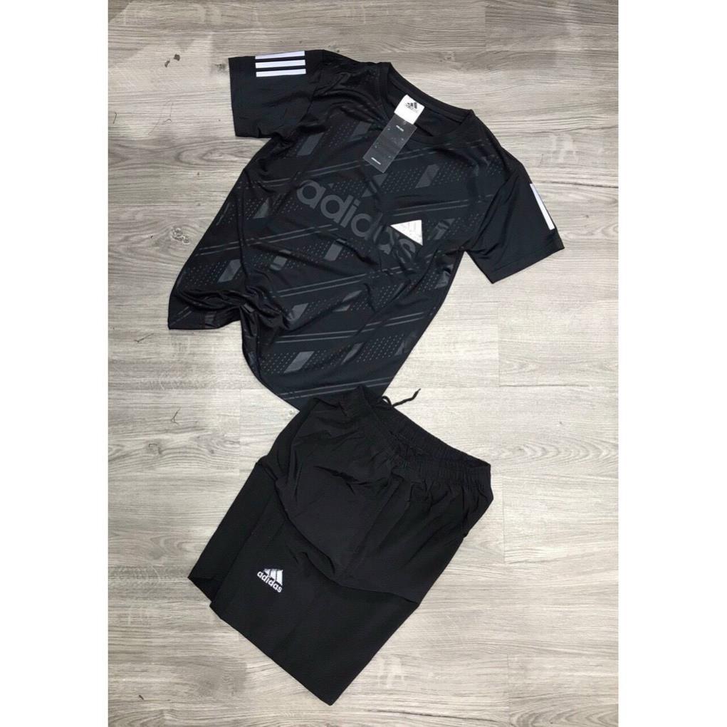 Bộ Thể Thao Nam Adidas Cộc Tay, Bộ Hè Nam chất liệu thun lạnh mềm mịn 2