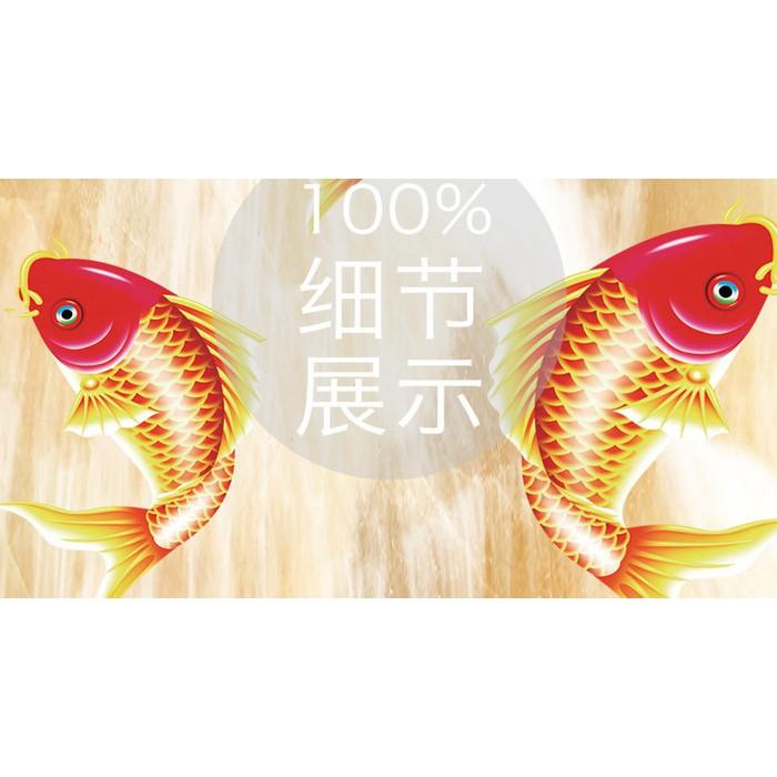 Tranh dán tường Tranh 3D dán tường Phong Thủy Cá Chép