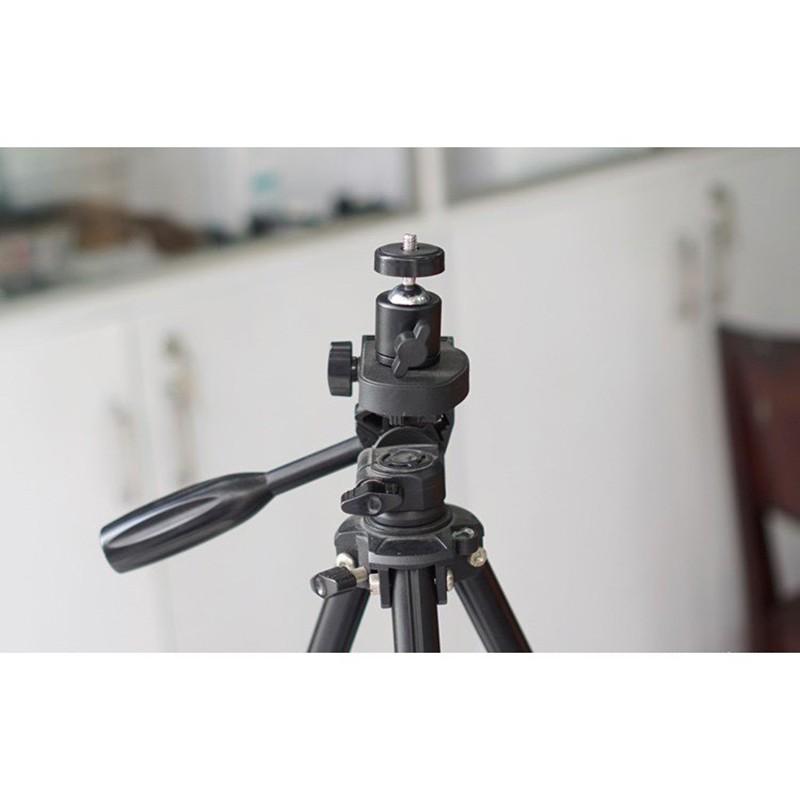 Bộ bi cầu, kẹp điện thoại xoay 360 độ gắn tripod, cây livestream, gậy tự sướng