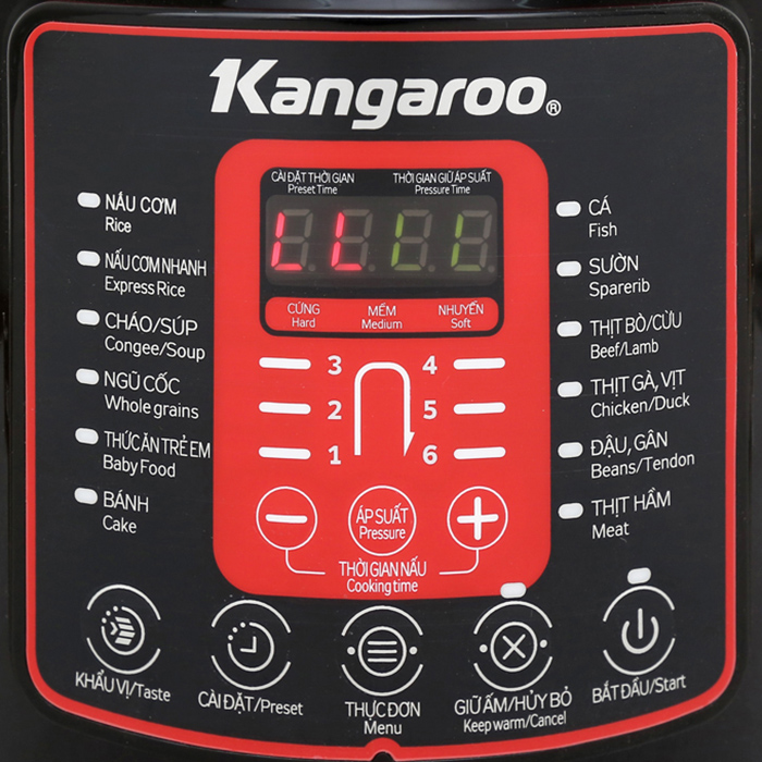 Nồi Áp Suất Điện Kangaroo 6 Lít KG6P2-Hàng chính hãng