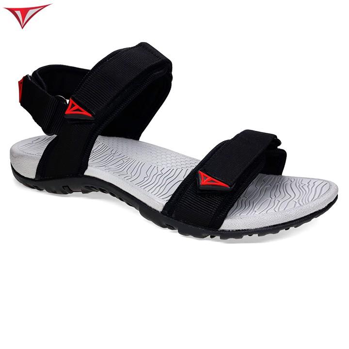 Giày Sandal Nam Nữ Việt Thủy Hai Quai Ngang Đen - VT016