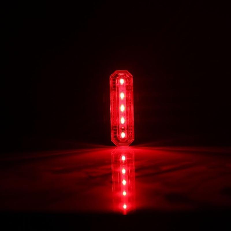 Đèn led 5 bóng gắn sau xe đạp sạc usb chuyên dụng