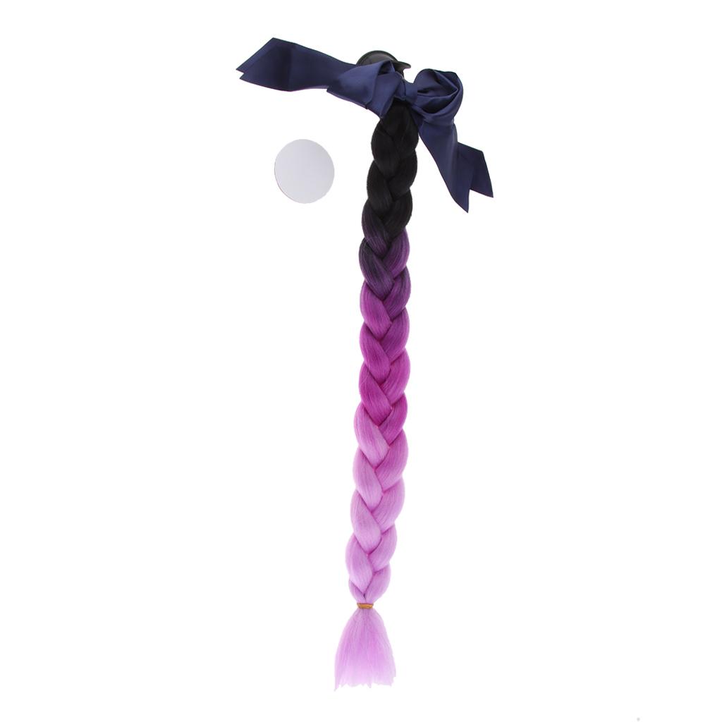 22 Inch Gradient Ramp Helmet Braids /Ponytail Motorbike PC Helmet Hair