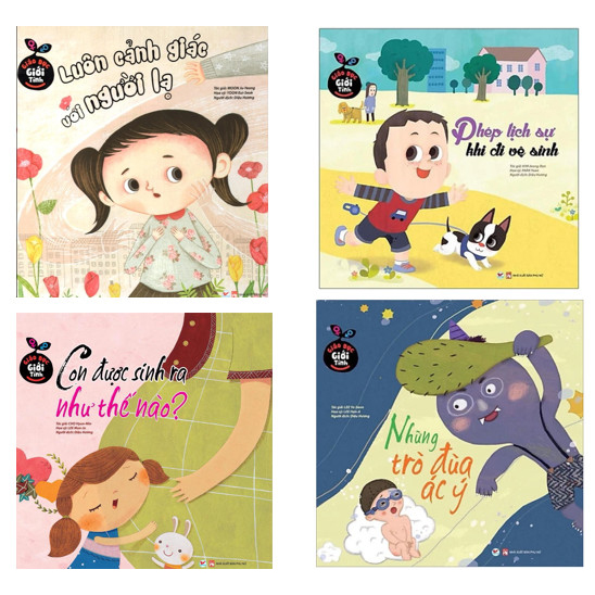 ComBo: Bộ Sách Giáo Dục Giới Tính Hàn Quốc: Luôn Cảnh Giác Với Người Lạ+ Phép Lịch Sự Khi Đi Vệ Sinh+ Những Trò Đùa Ác Ý+ Con Được Sinh Ra Như Thế Nào ?