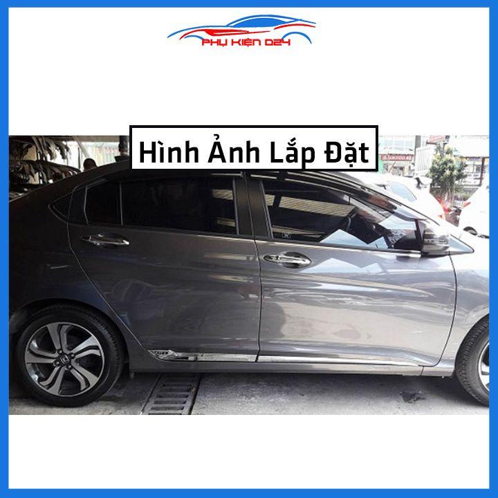 Bộ ốp nẹp sườn Civic 2016-2017-2018-2019-2020 mạ crom trang trí làm đẹp xe