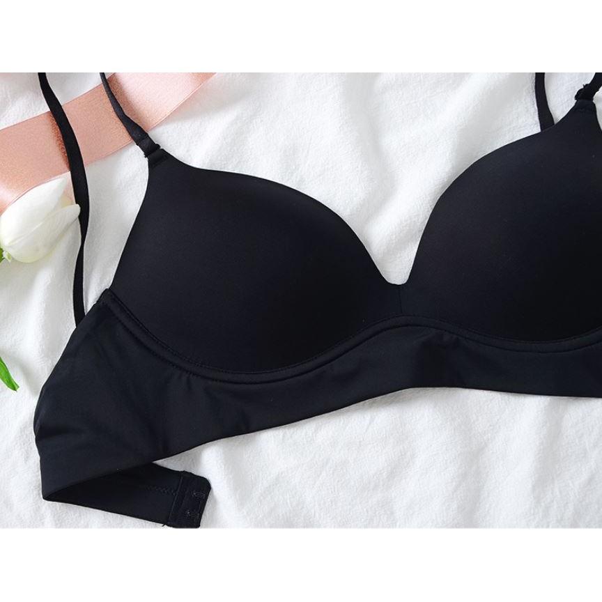 Hình ảnh  Bralette Trơn Siêu Mềm Mịn Cao Cấp B351 - Đen,S