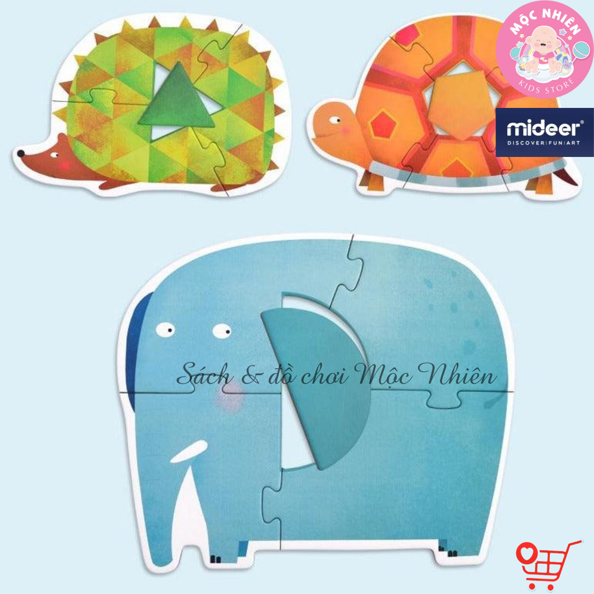 Đồ Chơi Xếp Hình Ghép Cặp Đầu Tiên Nhiều Chủ Đề - My First Puzzle Mideer Dành Cho Các Bé Trên 2 Tuổi