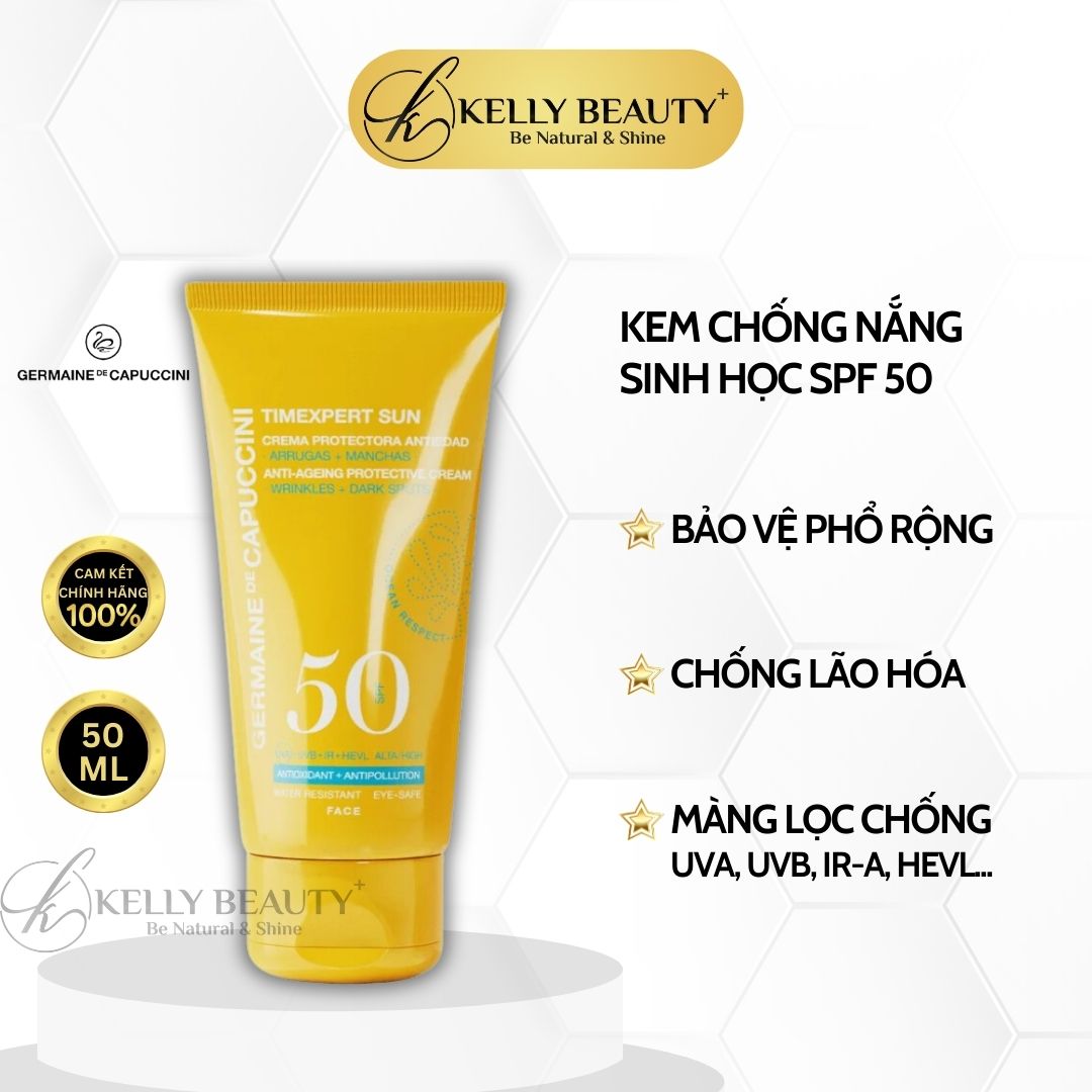 Kem Chống Nắng Sinh Học Germaine Timexpert Sun Anti-Ageing Protective Cream SPF 50 - Kelly Beauty