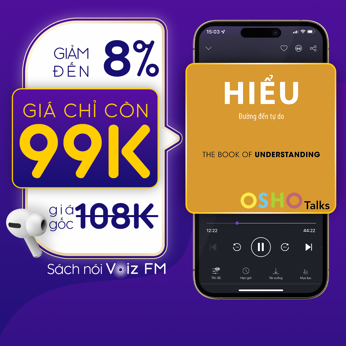 Voiz FM - Voucher nghe Sách Nói