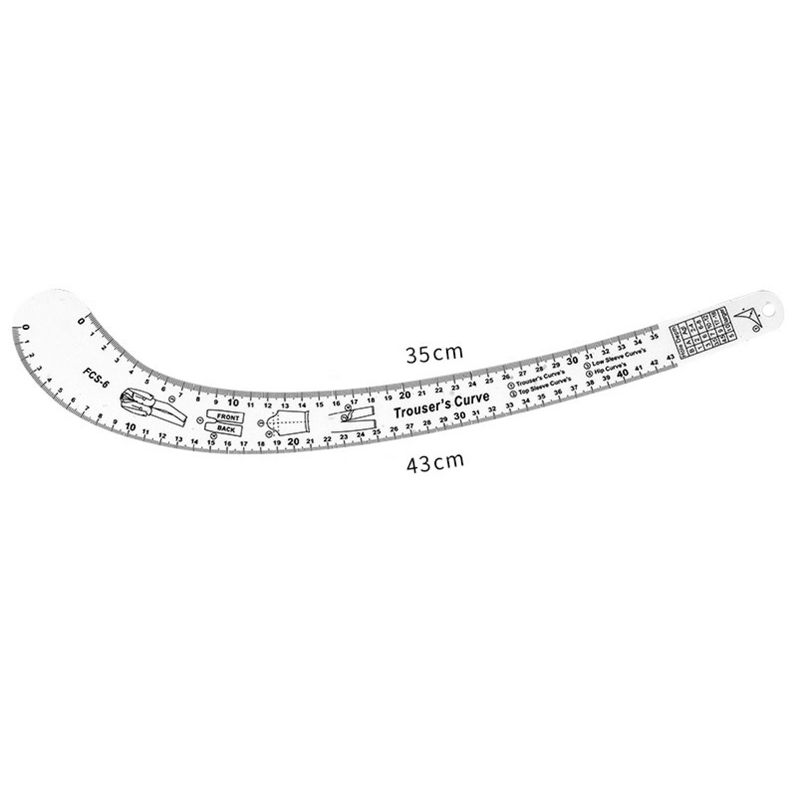 2x French Curve Ruler Metric Clothes  Making Sewing Ruler