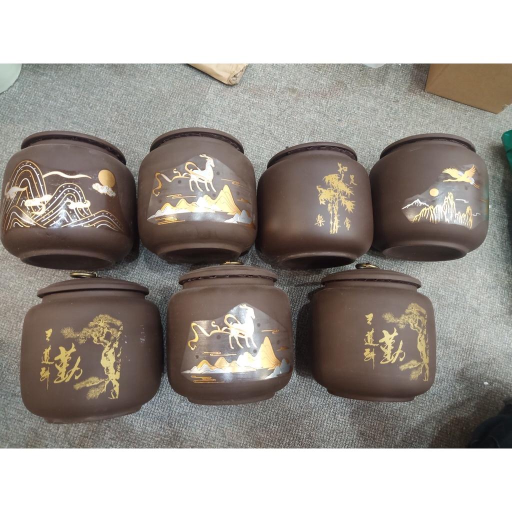 Hũ, Bình đựng trà bằng Gốm