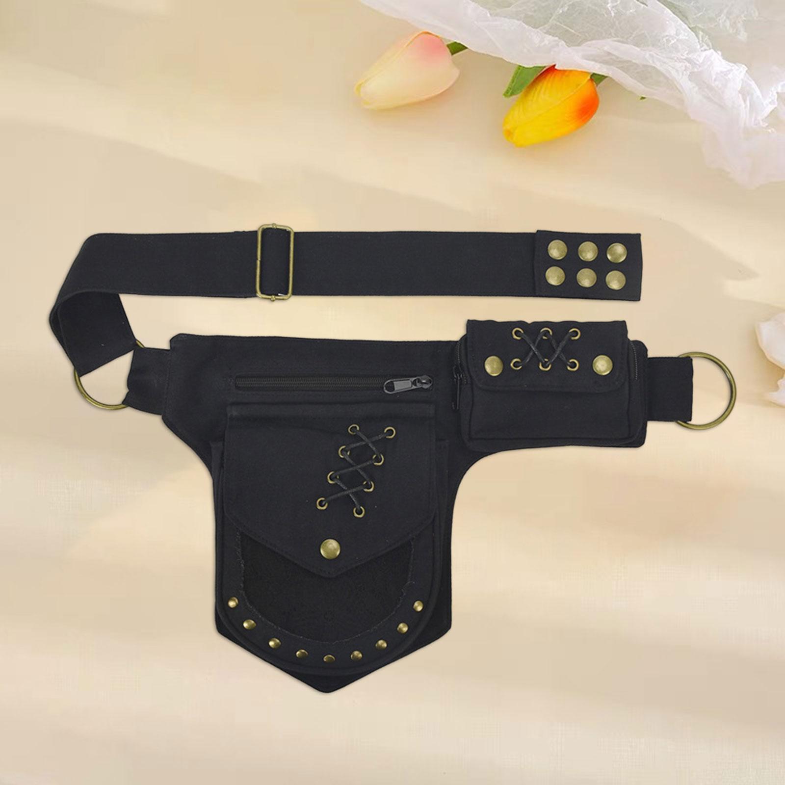 Waist Pack Adjustable Strap Stylish Fanny Pack for Street Hiking Backpacking