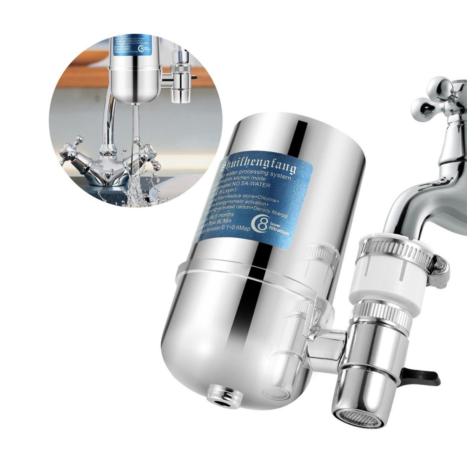 Bộ lọc nước Vòi SY-08 với Hộp mực 8 lớp đầu ra kép cho máy lọc nước