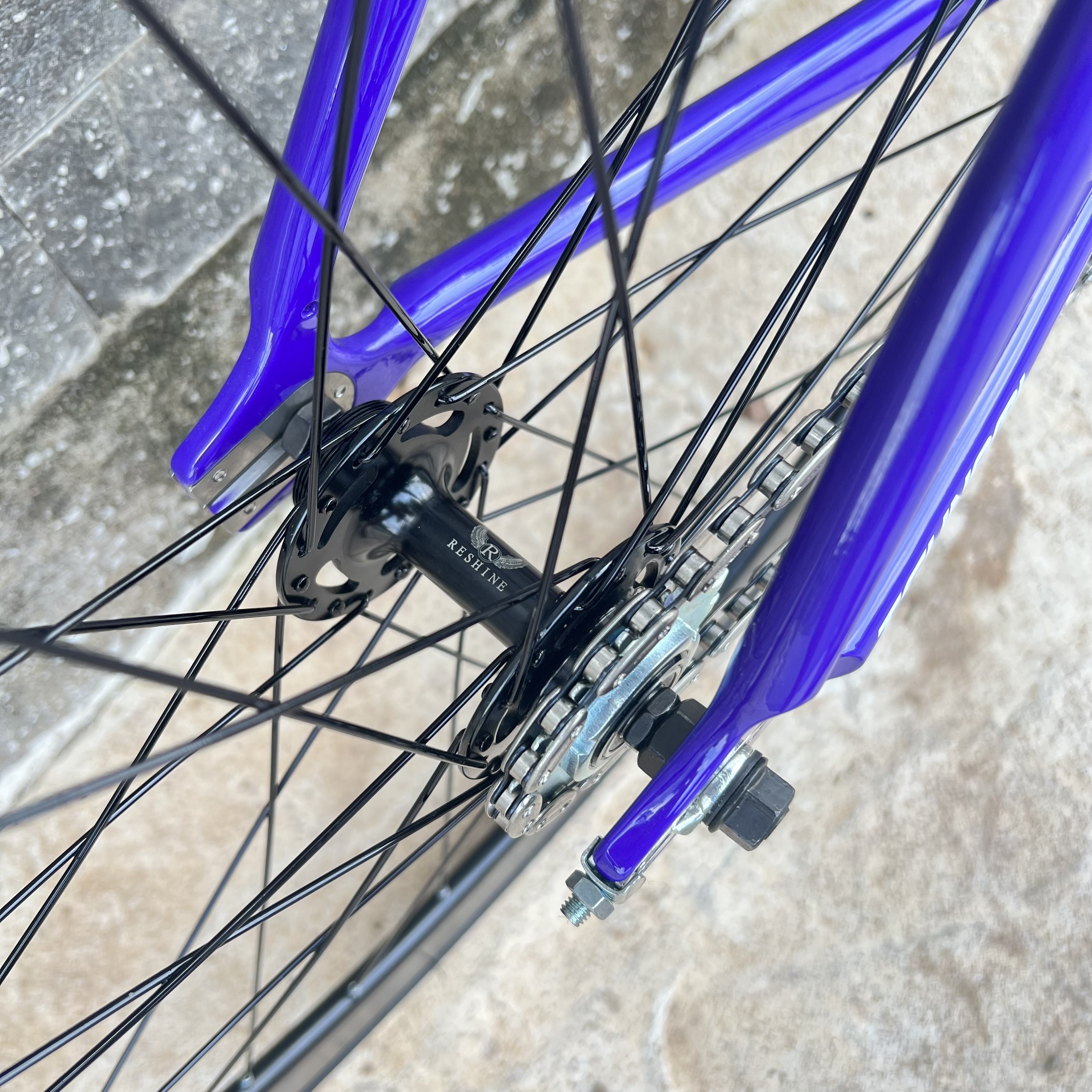 Xe đạp fixed gear TSUNAMI SNM100 cơ bản - Màu tím