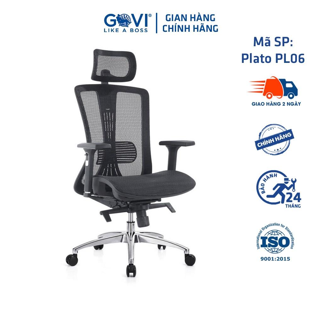 Ghế công thái học GOVI Ergonomic Plato PL06 Thiết kế bảo vệ sức khỏe