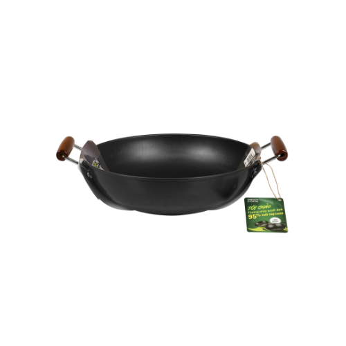 Chảo Saute Pan steel deep piety nitriding green Cook GCW01 available on all kinds of kitchen