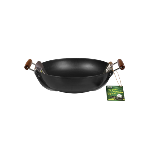 chảo Saute Pan steel deep piety nitriding green Cook GCW01 available on all kinds of kitchen