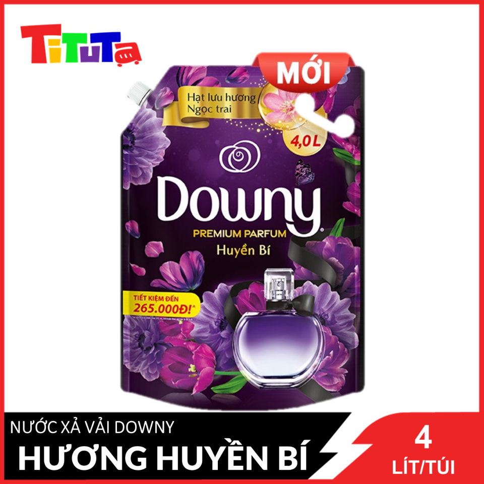 Nước Xả Vải DOWNY Nước Hoa Cao Cấp Đậm Đặc Hương Huyền Bí Túi 4L