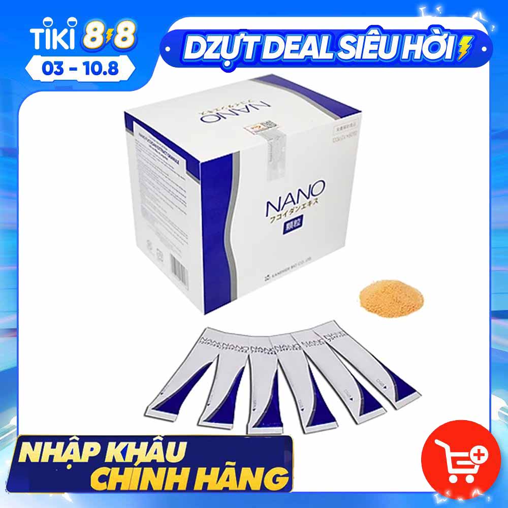 Thực Phẩm Chức Năng Nano Fucoidan Phòng Và Hỗ Trợ Điều Trị Ung Thư Kanehide Bio Nhật Bản(60 Gói)