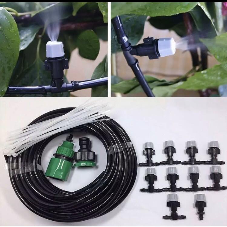 Bộ phun sương tưới lan làm mát 12 đầu phun mịn - 1 ngày duy nhất