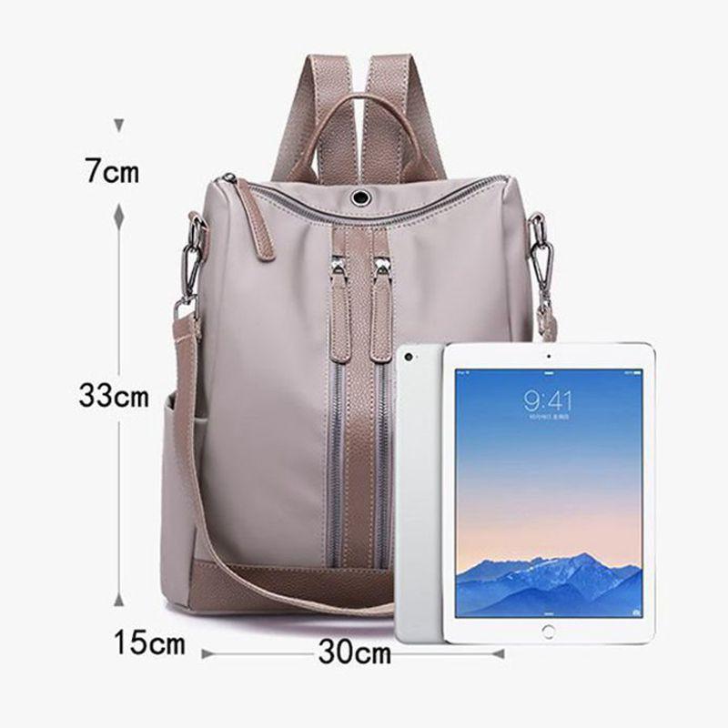 Balo Oxford khóa kéo chống thấm nước cho nữ