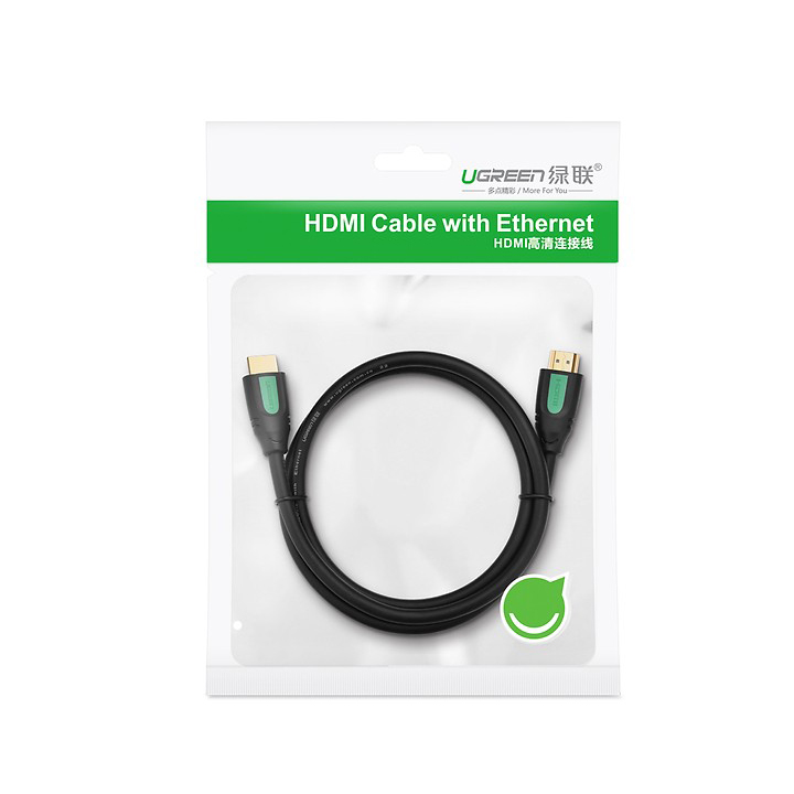 Cáp hdmi 2.0 Ugreen hỗ trợ 3D,4K 40466