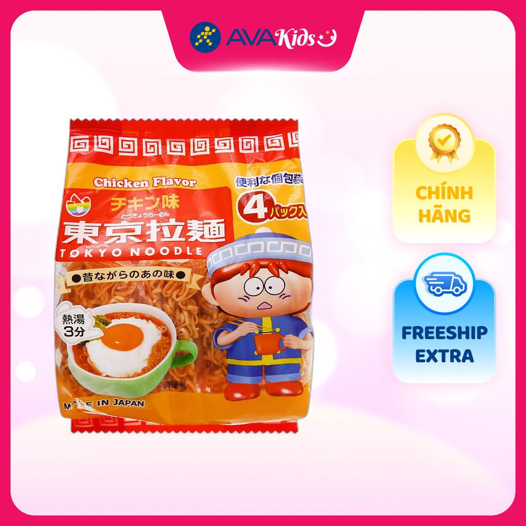 4 gói mì ăn dặm gà Tokyo Noodle 120g (từ 1 tuổi) - Hàng Chính Hãng