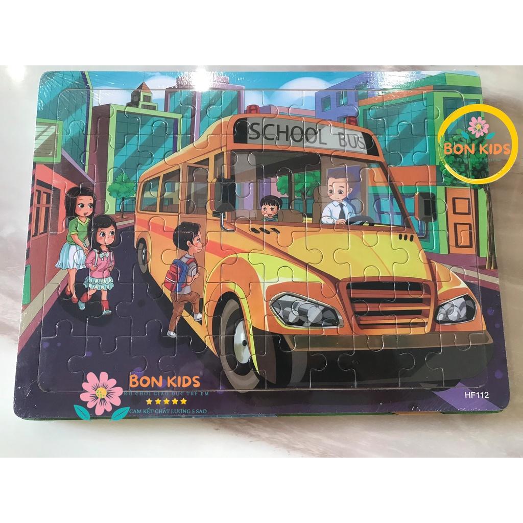 COMBO 5 Tranh xếp hình 60 miếng puzzle - Đồ chơi giáo dục thông minh trẻ em