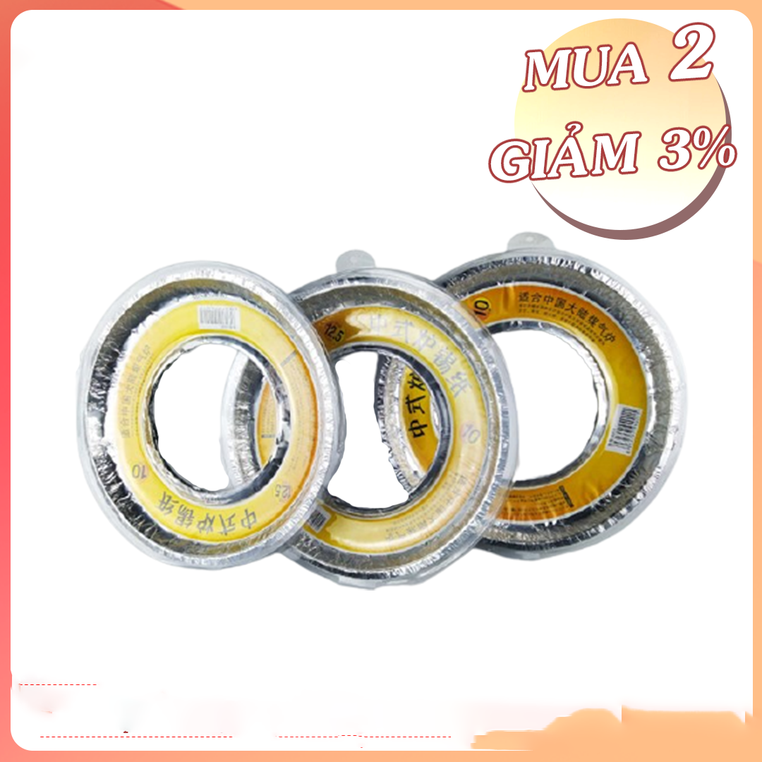 Combo 10 tờ giấy bạc lót bếp ga tiện ích loại tròn