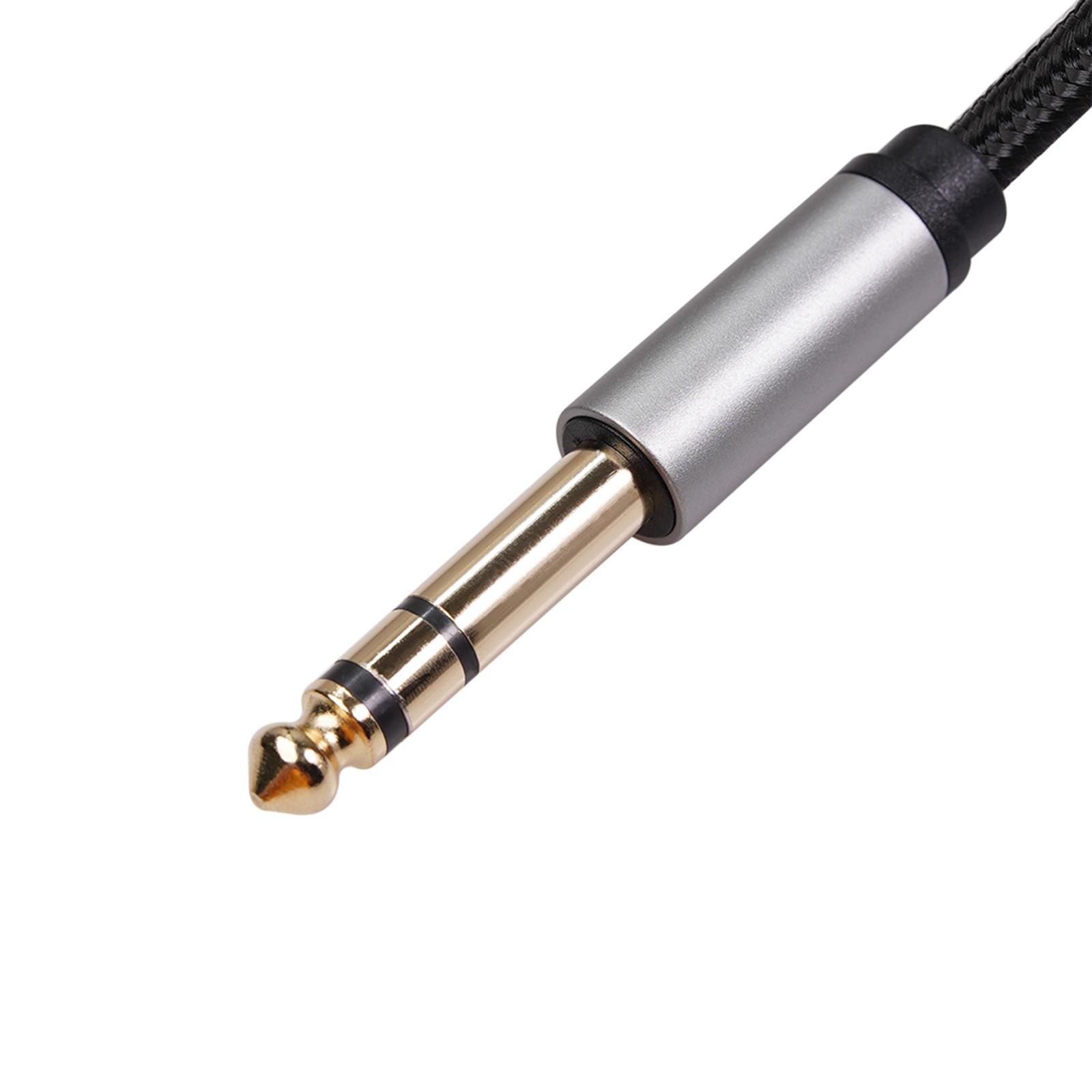 Headphone Adapter 6.35mm Female to 3.5mm Male 1/4 to 1/8 Stereo Audio Adapter Cord