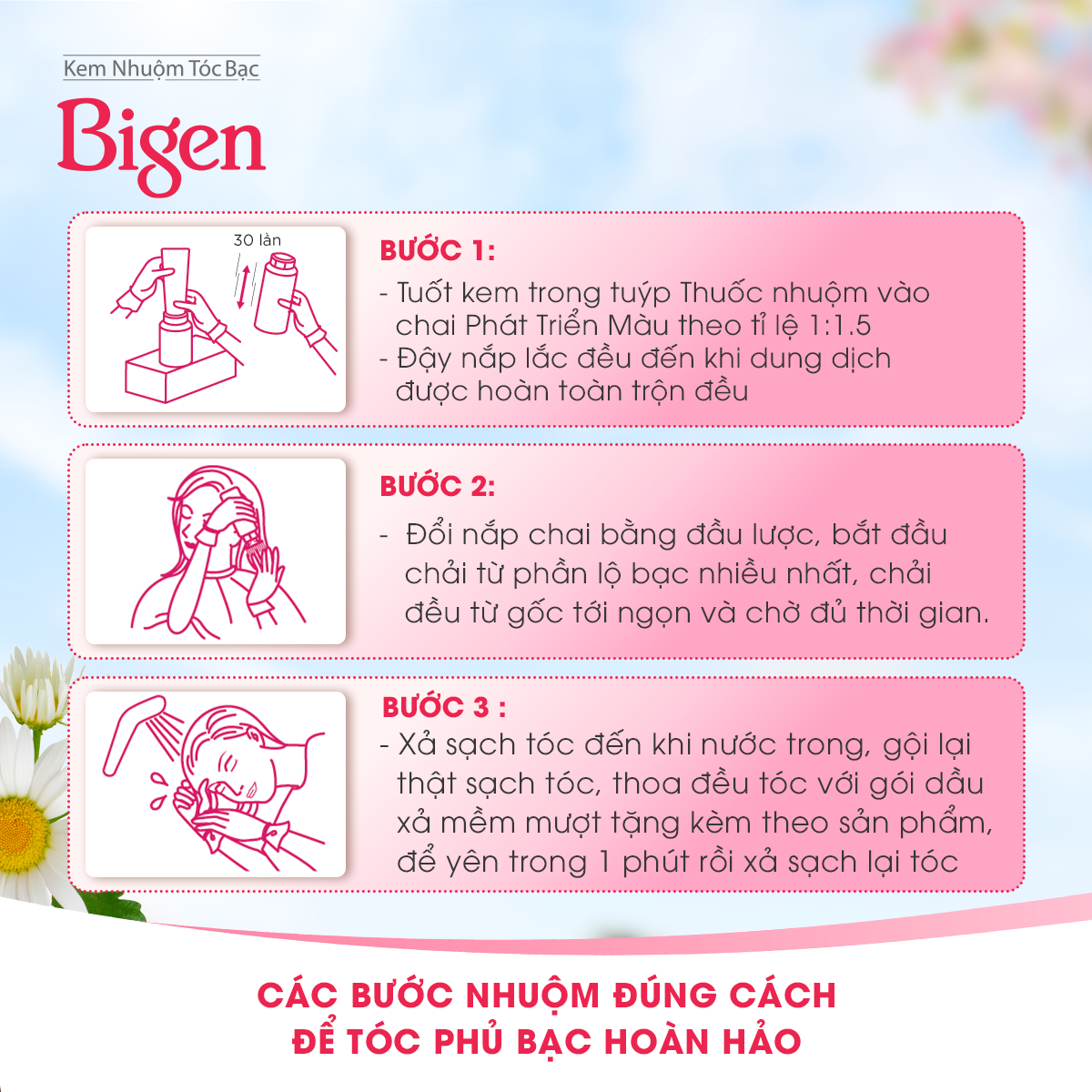 Thuốc nhuộm dưỡng tóc phủ bạc thảo dược Bigen Silk Touch Thương hiệu Nhật Bản Sắc Màu trẻ trung 80ml dạng kem - BST 5N