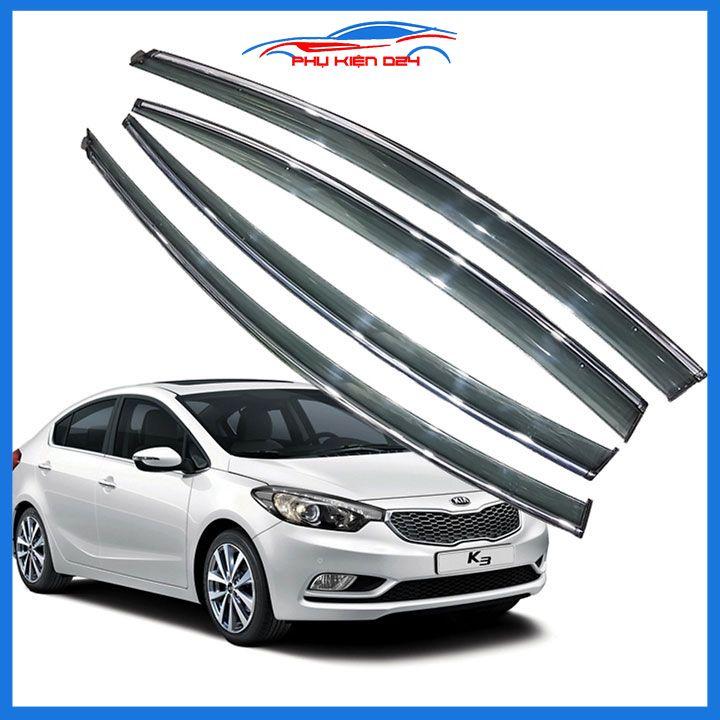 Vè mưa Kia K3 2012-2013-2014-2015-2016-2017-2018-2019-2020, K3 Đời Cũ chỉ mạ che mưa bảo vệ ô tô