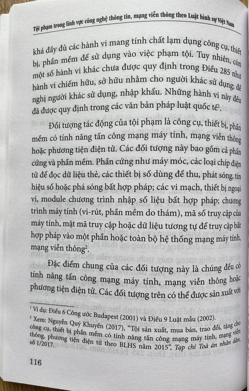 Tội Phạm Trong Lĩnh Vực Công Nghệ Thông Tin, Mạng Viễn Thông Theo Luật Hình Sự Việt Nam