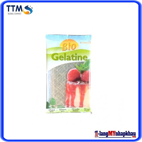 Gelatin hữu cơ ( dạng lá ) 20gr