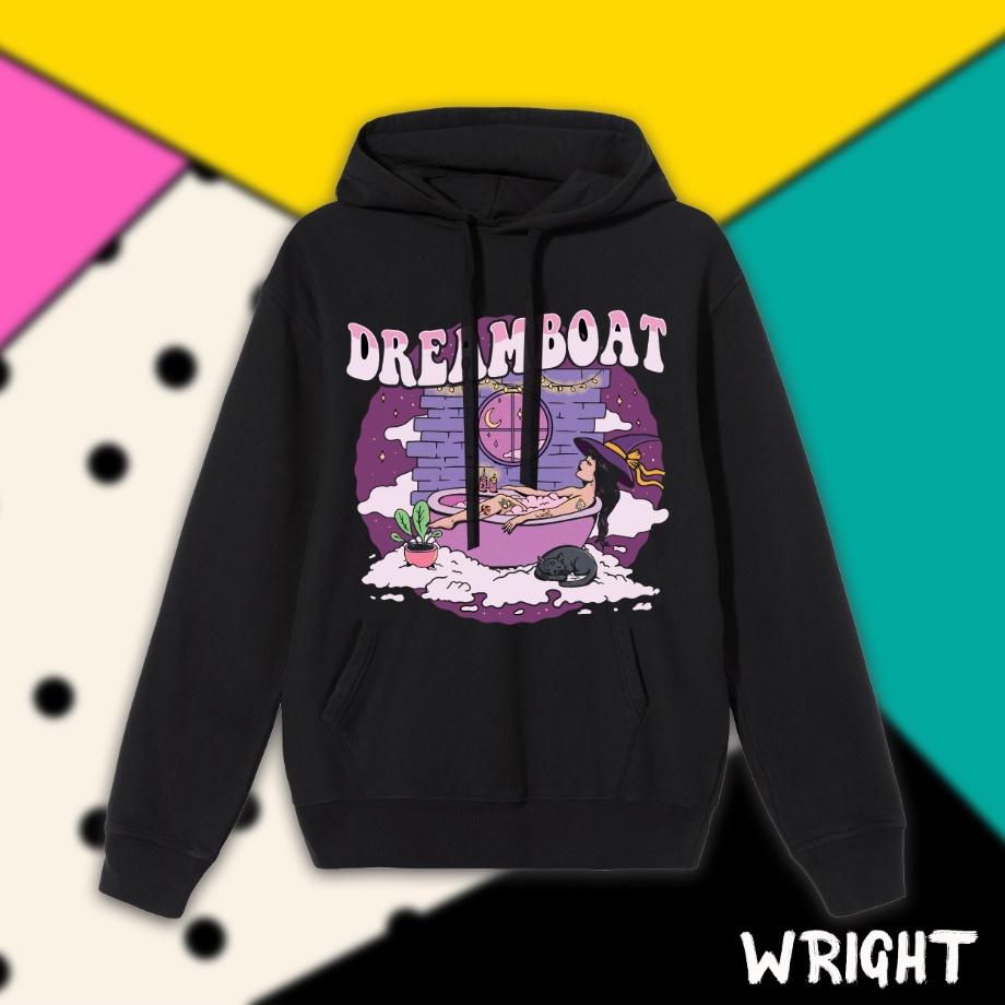 Áo hoodie Wright dream boat freestyle unisex