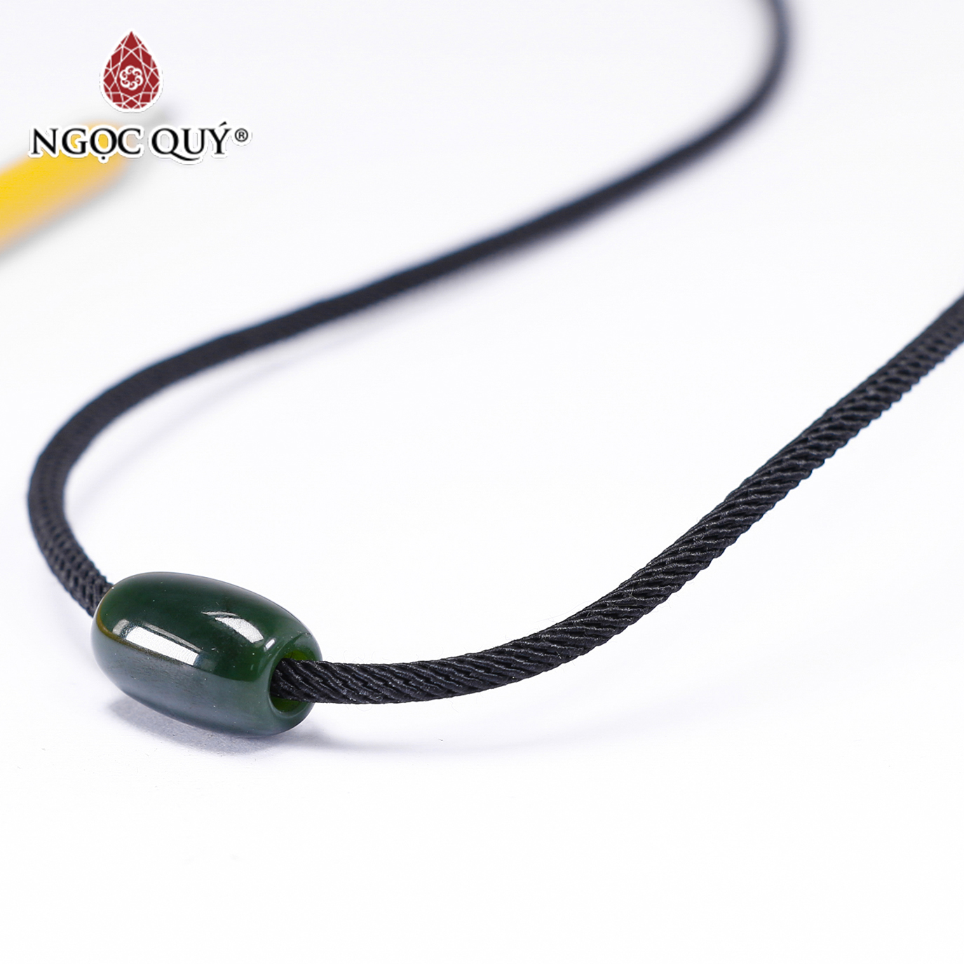 Mặt dây chuyền lu thống đá ngọc bích mệnh hỏa , mộc - Ngọc Quý Gemstones