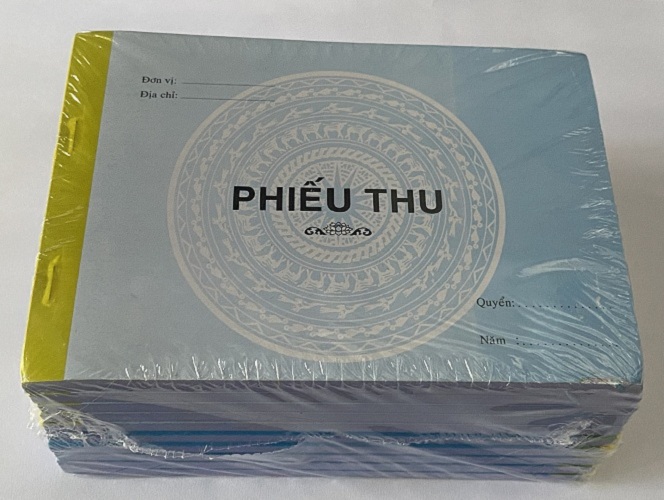 (Giao trong 2 giờ) phiếu thu 2 liên!