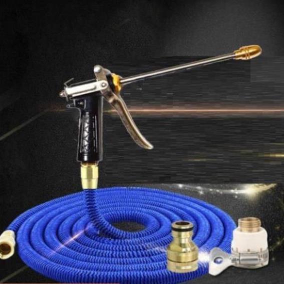 Vòi phun nước rửa xe tưới cây tăng áp thông minh giãn nở khi sử dụng 318709